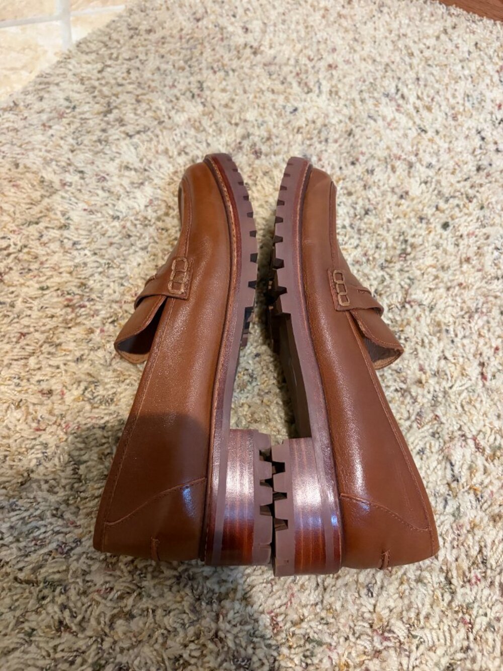 Madewell The Corinne Lugsole Loafer Dried Maple Brown Leather - Picture 7 of 16